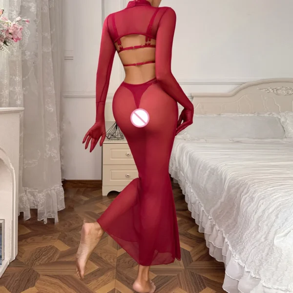 BURGUNDY killer dress