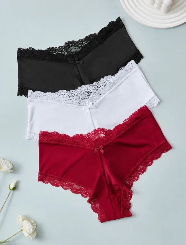 MIA - Satin like lace mix booty shorts