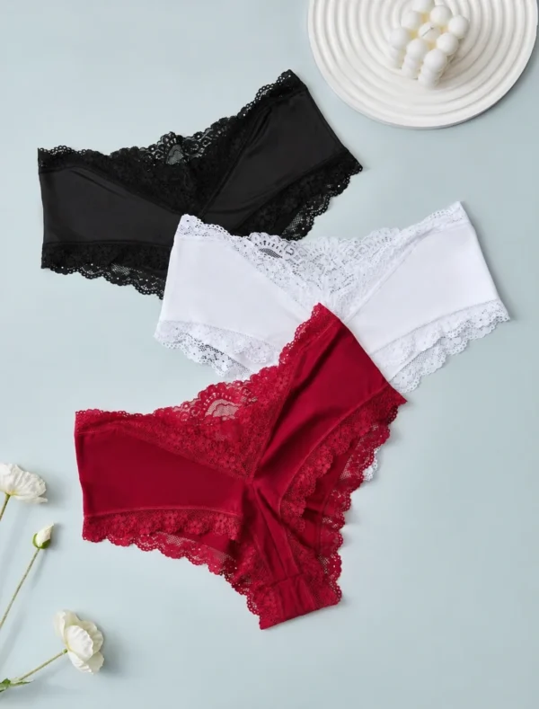 MIA - Satin like lace mix booty shorts
