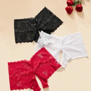 TIMA - crotchless Lace Booty shorts