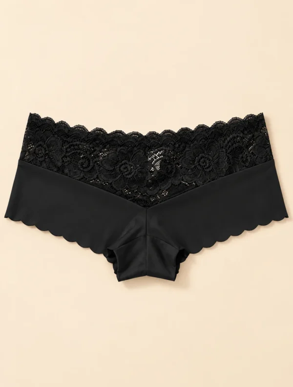 MADDY - Lace mix printed mini booty shorts