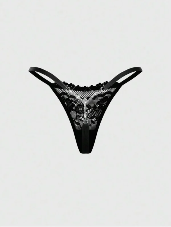 DREAM lace V-rhinestone string