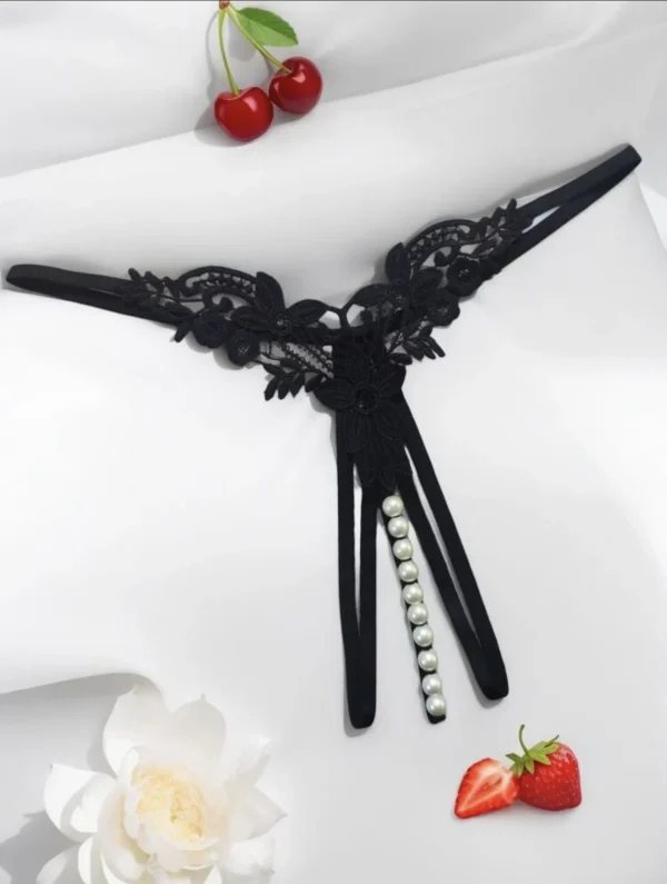 GIGI - Pearl crotchless thong