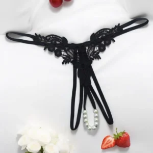 GIGI - Pearl crotchless thong