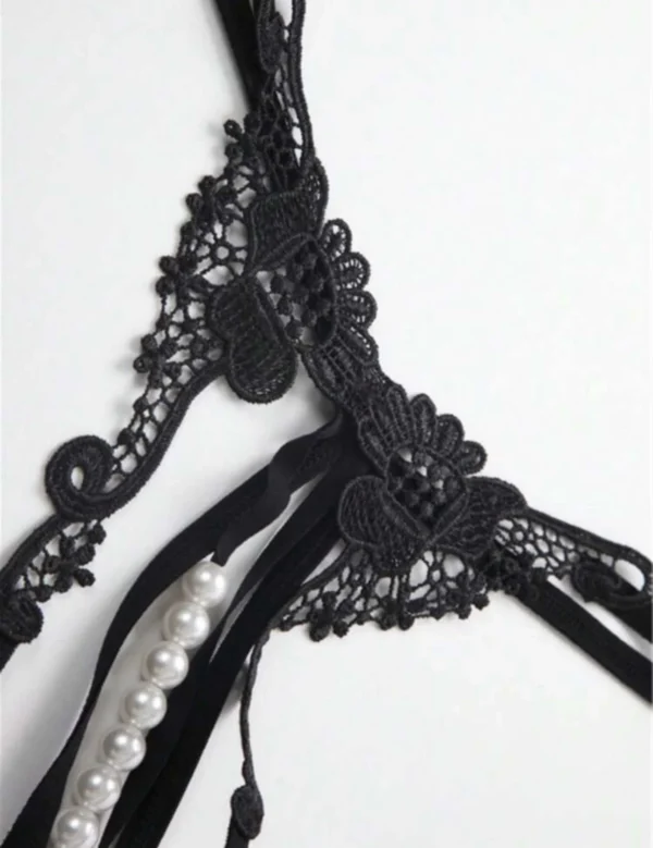 ANITA - Embroidery Pearls T-string
