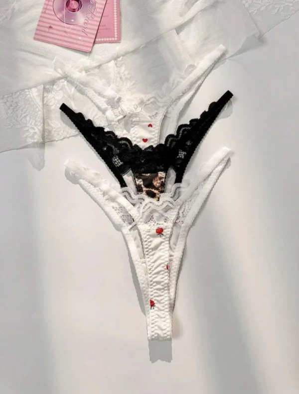 CUTIE - V shaped Printed thongs