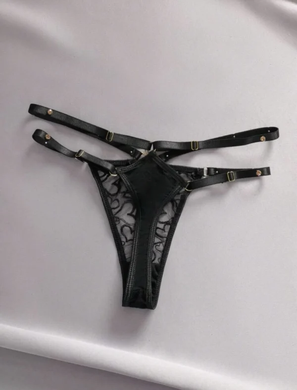 PITCH - studded mesh thong