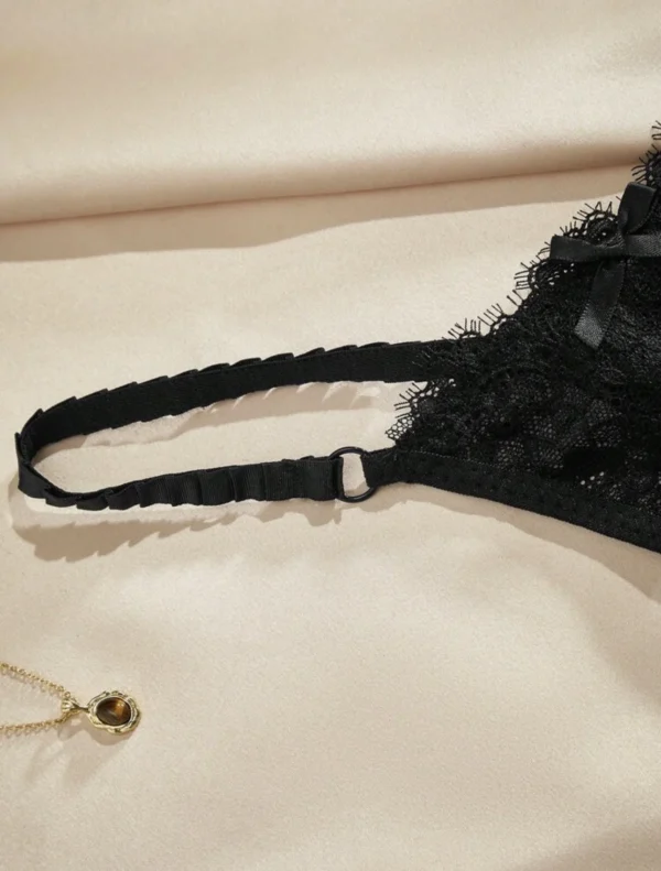 VERA - polka dot mesh thong
